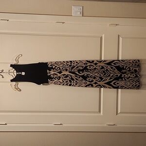 Women's black & gold sundress